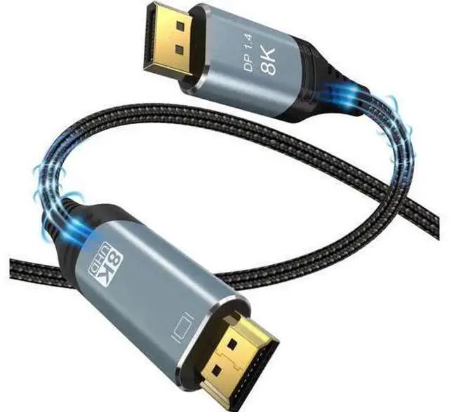 Main image of 3.3FT HDMI to DisplayPort Cable, HDMI Input to DP Output, Support 8K/4K for PS5, Xbox, Mac Mini, PC Monitor