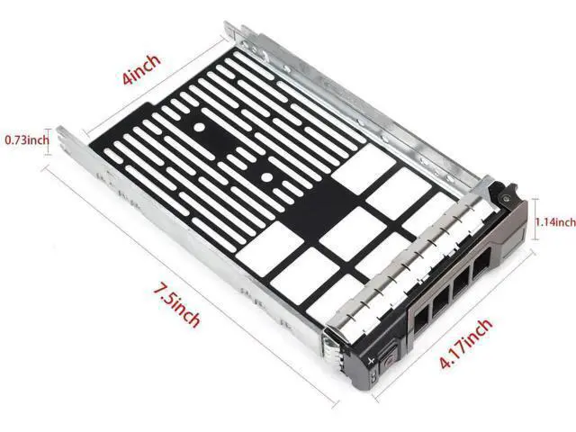 Alt view image 6 of 7 - 2 Pack 3.5 Inch Hard Drive Tray Caddy F238F 0F238F SAS SATA HDD SSD Carrier Compatible with Dell PowerEdge T330 T430 T630 R230 R330 R430 R530 R630 R730 R730XD R930 Rack Tower Server
