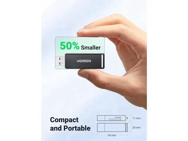 Alt view image 5 of 7 - UGREEN USB 3.0 Dual Slot SD Card Reader, Portable Memory Card Adapter Supports SDXC/SDHC/MMC/RS-MMC/TF/Micro SDXC/Micro SDHC UHS-I, Compatible with Mac, Windows, Linux, Chrome OS Laptops & Desktops