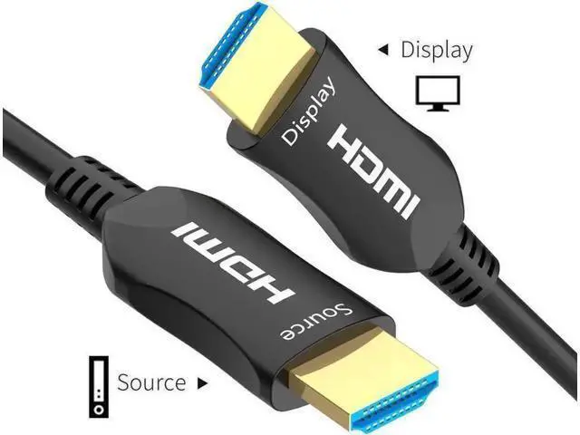 Alt view image 5 of 7 - 3.3FT Fiber Optic HDMI 2.0b Cable, 18.2Gbps 4K@60Hz HDMI Cord Support ARC HDCP2.2 3D 4:4:4 Color Sampling