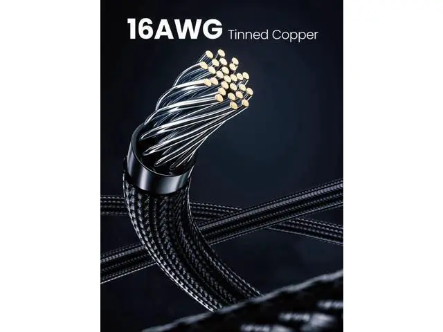 Alt view image 3 of 7 - 12VHPWR 16Pin (12+4) Male to Dual 8Pin Female PCIe 5.0 GPU Extension Cable, 30cm Sleeved Black Adapter Cord for RTX 4090 4080 4070Ti 3090Ti