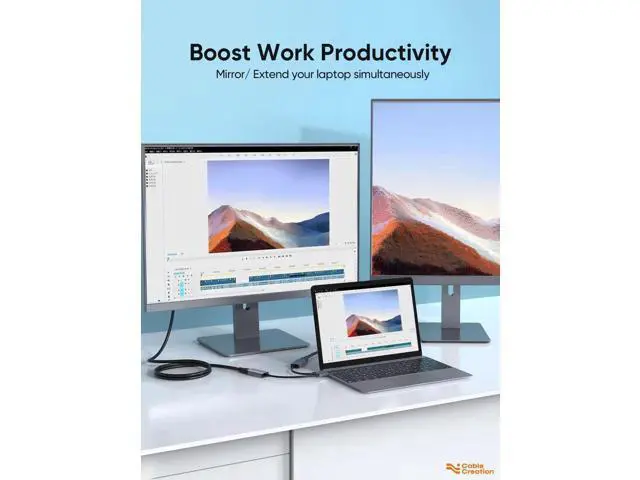 Alt view image 7 of 7 - 4K@60Hz HDR USB C to HDMI Adapter, Aluminum Thunderbolt 3 Type C Male to HDMI Female Converter Compatible with MacBook Pro/Air, iPad Pro, Surface Book 2, Galaxy S22 S20 for Home Office