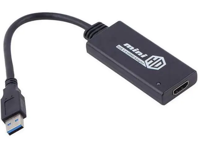 Alt view image 2 of 6 - USB 3.0 to HDMI Adapter, 1080P HD Audio Video Converter Cable for Multi-Monitor Setup, Compatible with Windows 7/8/8.1/10, Not Support Vista & Linux