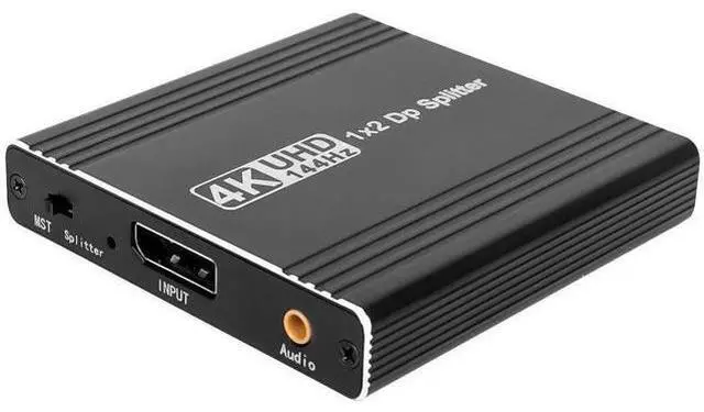 Main image of 1 in 2 Out DisplayPort MST Splitter, Supports 4K@140Hz / 4K@120Hz Dual Monitors, MST Extend & SST Mirror Mode DP Video Splitter for Laptop PC Monitor Projector