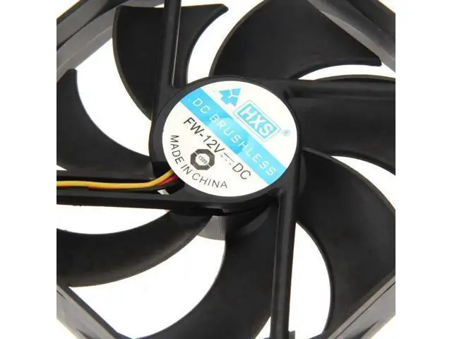 Alt view image 6 of 6 - 120mm PC Case Cooling Fan, DC 12V 3-Pin, 1300RPM Chassis Radiator Fan for Desktop CPU & System Cooling