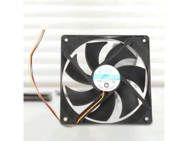 Alt view image 2 of 6 - 120mm PC Case Cooling Fan, DC 12V 3-Pin, 1300RPM Chassis Radiator Fan for Desktop CPU & System Cooling