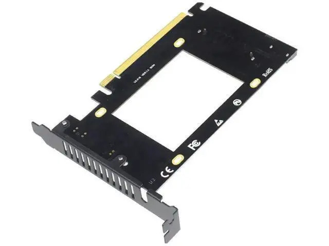 Alt view image 3 of 7 - PCIe 3.0 x16 U.2 SFF-8639 Adapter Card, NVMe & SATA U.2 SSD PCIe Expansion Card for 2.5 Inch Intel U.2 SSD Samsung PM953 Enterprise Storage Upgrade