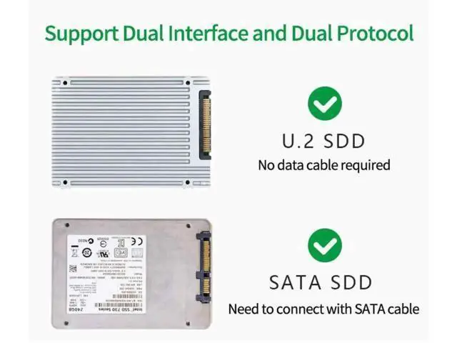 Alt view image 7 of 7 - PCIe 3.0 x16 U.2 SFF-8639 Adapter Card, NVMe & SATA U.2 SSD PCIe Expansion Card for 2.5 Inch Intel U.2 SSD Samsung PM953 Enterprise Storage Upgrade