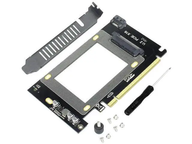 Alt view image 5 of 7 - PCIe 3.0 x16 U.2 SFF-8639 Adapter Card, NVMe & SATA U.2 SSD PCIe Expansion Card for 2.5 Inch Intel U.2 SSD Samsung PM953 Enterprise Storage Upgrade