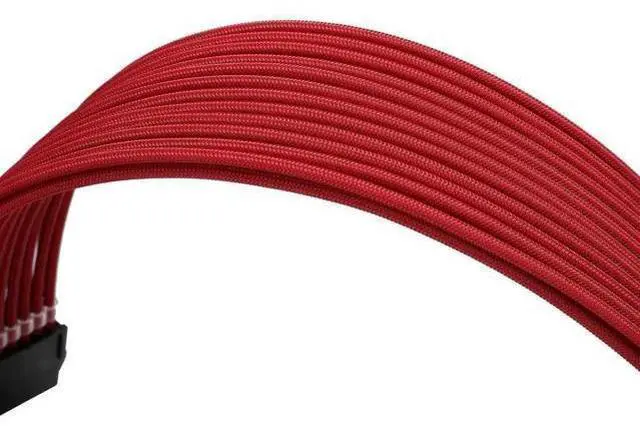 Alt view image 5 of 6 - Red Braided PSU Extension Cable Kit, 18AWG ATX 24Pin + EPS 8Pin + PCIe 8Pin Cables with Cable Combs