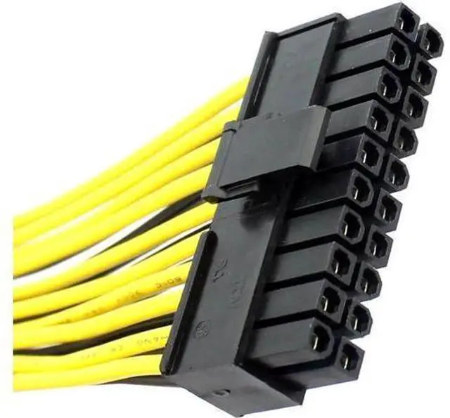 Alt view image 5 of 6 - 30cm 20+4 Pin 24Pin Motherboard Power Extension Cable, 18AWG PSU Extension Cord for BTC Mining Rigs