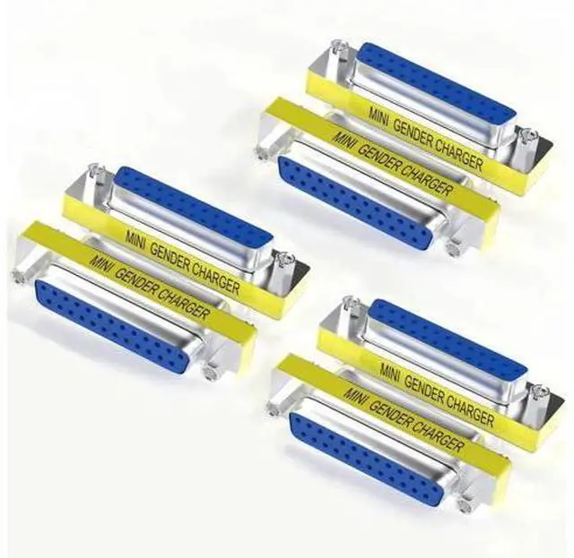 Main image of 6 Pack DB25 Female to Female RS232 Serial Coupler, D-SUB 25Pin Gender Changer Extender Adapter for Industrial Serial Controllers, POS, Testing Equipment