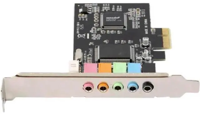 Main image of PCI-E x1 5.1 Channel Digital Sound Card with CMI8738 Chipset, Solid Capacitors PCIe Internal Audio Card for Desktop PC, Supports 3D Surround, Recording & Playback