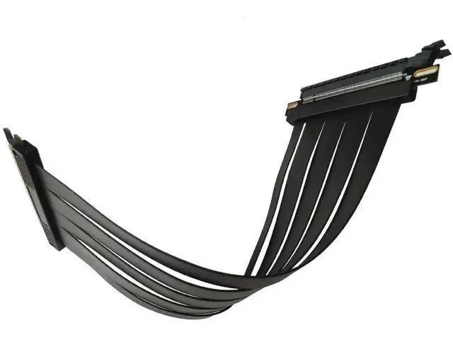 Alt view image 3 of 3 - PCIe 4.0 X16 180 Degree Flexible GPU Riser Cable, 20cm High Speed PCI Express Extender Card for Vertical Graphics Card Mount