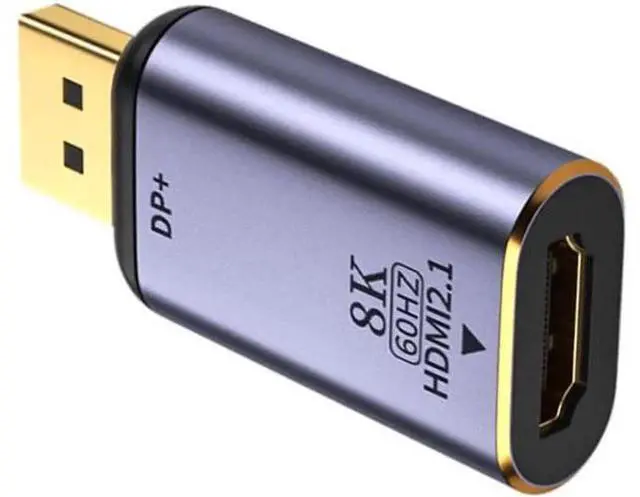 Main image of DP 1.4 Male to HDMI 2.0 Male Cable Adapter, Uni-Directional DisplayPort to HDMI Cord Supports 8K@60Hz UHD 4K Video Audio for Monitor PC Laptop GPU HDTV Projector