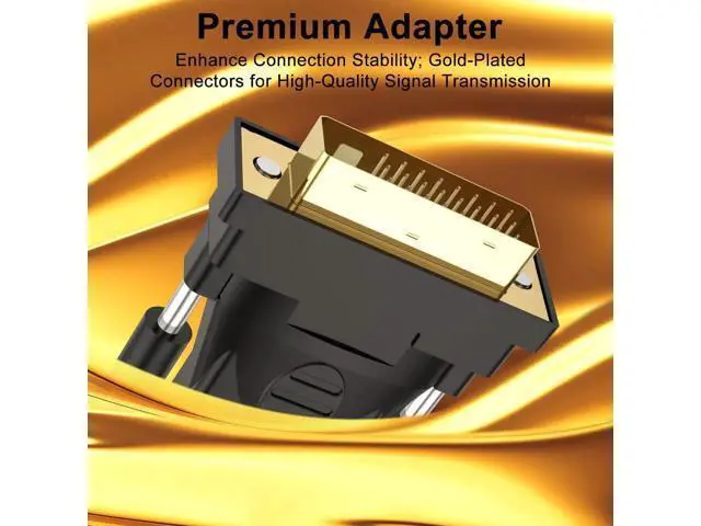 Alt view image 3 of 7 - 4 Pack Gold-Plated DVI Male to HDMI Female Bi-Directional Adapter, DVI HDMI Converter Support 4K, 3D Video, ARC & DP Ethernet for Monitor, PC, Graphics Card, TV