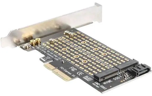 Main image of M.2 M+B Key to PCIe 3.0 X4 Expansion Card, Dual Protocol NVMe & SATA NGFF SSD PCI-E Adapter Converter, Desktop PC Household Storage Accessory