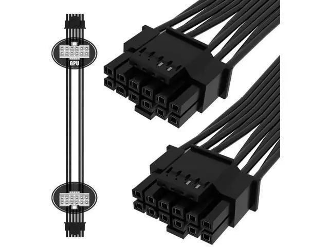 Alt view image 3 of 7 - ATX 3.0 PCIe 5.0 12VHPWR Modular Cable, 16Pin to 16Pin (12+4Pin) GPU Power Cord