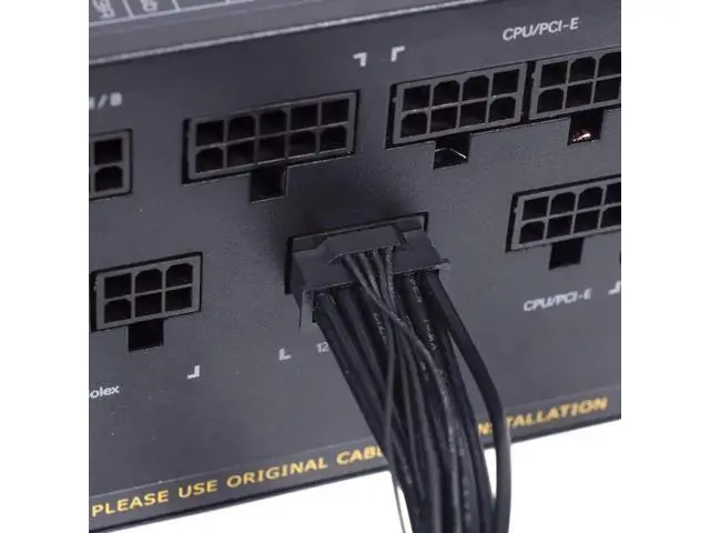 Alt view image 6 of 7 - ATX 3.0 PCIe 5.0 12VHPWR Modular Cable, 16Pin to 16Pin (12+4Pin) GPU Power Cord