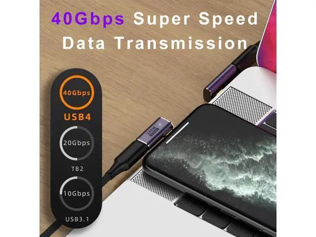 Alt view image 6 of 6 - 8 Pack USB-C Extender Adapters, 240W PD 40Gbps USB4 8K@60Hz, Right 90° Angle, Straight & U-Shape Type-C Male to Female/Female to Female Converter, Compatible with Steam Deck, ROG Ally, Meta Quest, iPa