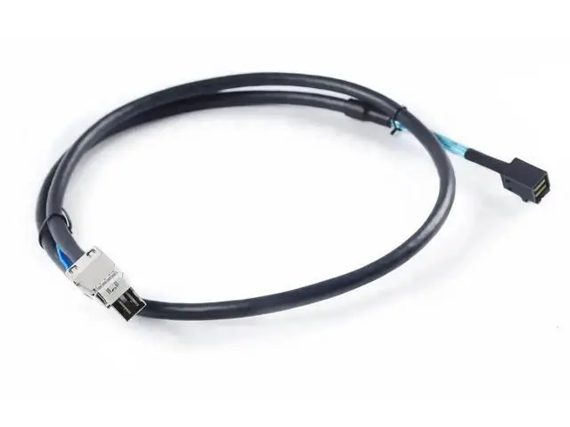 Alt view image 3 of 6 - 2 Pack 1m (3.3FT) External Mini SAS HD SFF-8644 to Internal SFF-8643 Cable, High Speed Server RAID Storage Data Cable for HDD SSD Expansion
