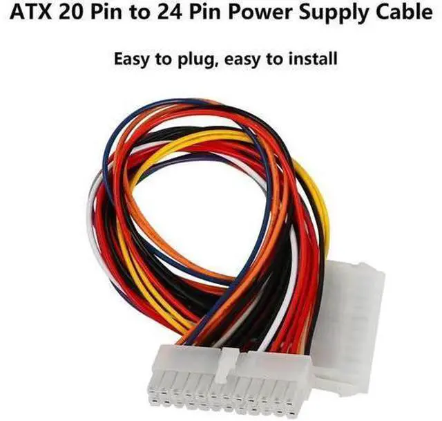 Alt view image 2 of 6 - 30cm ATX 20 Pin to 24 Pin PSU Adapter Cable, PC Motherboard Power Conversion Cord