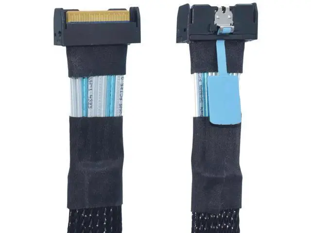 Alt view image 4 of 7 - PCIe Gen5 MCIO 8i Cable, MCIO x8 to MCIO x8 High-Speed Interconnect Cable, 1.6 Feet (50 CM)