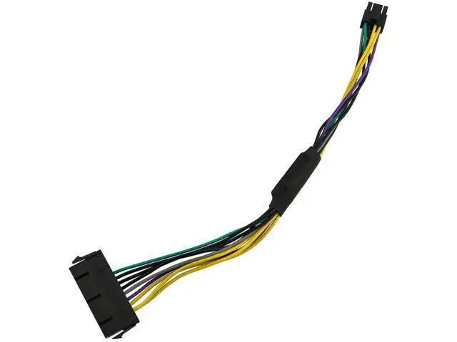 Alt view image 2 of 5 - 2PCS 11 Inch 18AWG ATX 24Pin to 8Pin PSU Power Adapter Cable for Motherboard Connection