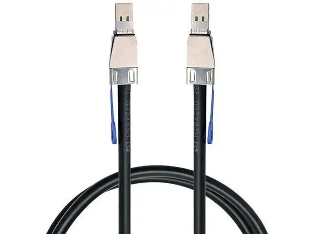 Alt view image 6 of 6 - 0.5M Mini SAS HD Storage Cable, Dual SFF-8644 Male to Male High Density Server RAID Interconnect Cable