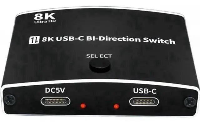 Main image of Bi-Directional USB-C KVM Switch 2 in 1 / 1 in 2, Support 8K@60Hz Video & 10Gbps Data, Compatible with Thunderbolt 3/4 USB-C Devices