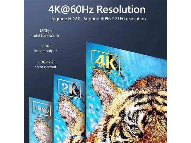 Alt view image 3 of 7 - 100 Feet HDMI Fiber Optic Cable 4K 60Hz HDMI 2.0b High Speed 18Gbps Dynamic HDR10 HDCP2.2/2.3 eARC Black 100 ft.