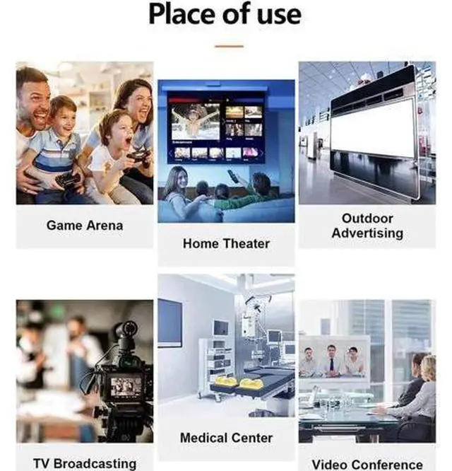 Alt view image 6 of 7 - 100 Feet HDMI Fiber Optic Cable 4K 60Hz HDMI 2.0b High Speed 18Gbps Dynamic HDR10 HDCP2.2/2.3 eARC Black 100 ft.