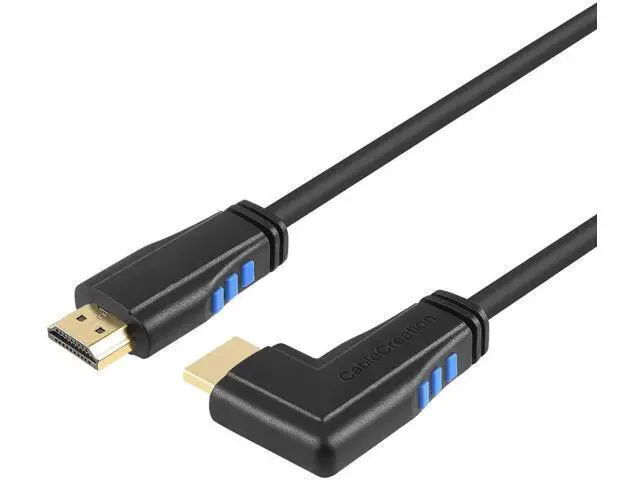 Main image of 10FT 90 Degree Right Angle HDMI Cable Male to Male, Supports 4K@60Hz & 3D Ultra HD Video for TV Monitor Laptop