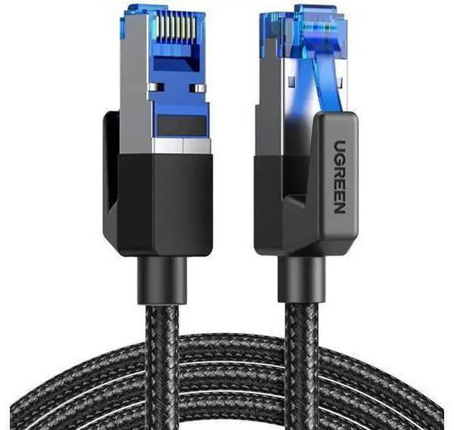 Main image of UGREEN 20FT Braided Cat8 Ethernet Cable, 40Gbps 2000MHz SFTP Shielded 26AWG RJ45 Gaming LAN Network Cord, Heavy Duty Indoor Internet Cable Compatible with Gaming PC, PS3/PS4/PS5, Xbox, Modem, Router
