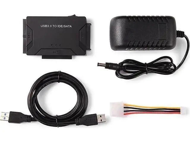 Alt view image 5 of 7 - USB 3.0 to SATA & IDE Combo Hard Drive Adapter Converter with Power Switch, Compatible with 2.5/3.5 Inch SATA HDD SSD & IDE Hard Disks, Supports Up to 4TB Storage