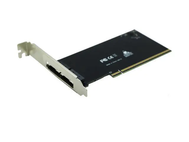 Alt view image 2 of 3 - Sintech PCIe 4.0 16x to Dual SFF-8654 Slimline SAS,PCI-e Bifurcation x16 to x8x8 Split SFF-8654 Slimline SAS Adapter Card