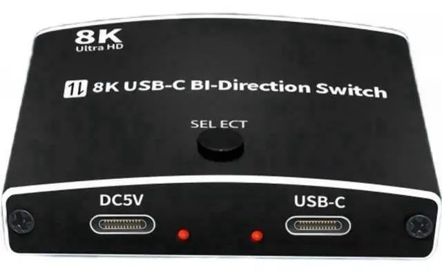 Main image of Bi-Directional USB-C KVM Switch 2-In-1 / 1-In-2 Out, 8K@60Hz 10Gbps Data Transfer, Compatible with Thunderbolt USB-C Devices