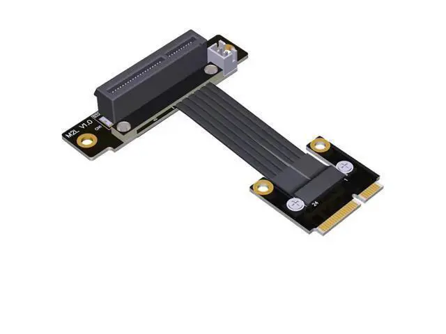 Main image of Mini PCIe to PCIE 4.0 x4 Extension Cable 16G/BPS Gen4 Full Speed Riser mPCIe Wireless Network Card Adapter (M62JL,15cm)
