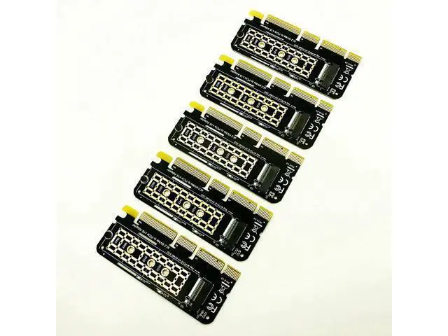 Alt view image 3 of 6 - 5PCS M.2 NVME Adapter M.2 M2 NVME PCIE to M2 Adapter PCI Express X16 X8 X4 Raiser SSD M.2 PCI E Expansion Card for 2230 2280 SSD