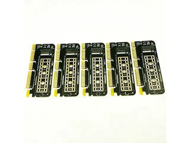 Alt view image 4 of 6 - 5PCS M.2 NVME Adapter M.2 M2 NVME PCIE to M2 Adapter PCI Express X16 X8 X4 Raiser SSD M.2 PCI E Expansion Card for 2230 2280 SSD