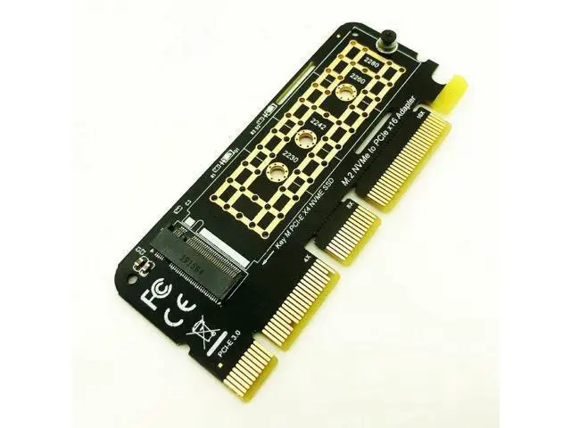 Alt view image 5 of 6 - 5PCS M.2 NVME Adapter M.2 M2 NVME PCIE to M2 Adapter PCI Express X16 X8 X4 Raiser SSD M.2 PCI E Expansion Card for 2230 2280 SSD