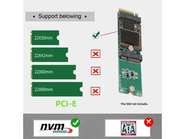 Alt view image 2 of 7 - Daul Port M.2 NVME Expansion Card Adapter,NVME M-Key 1 to 2 M-Key SSD/E-Key Wireless Card Adapter for 2230mm