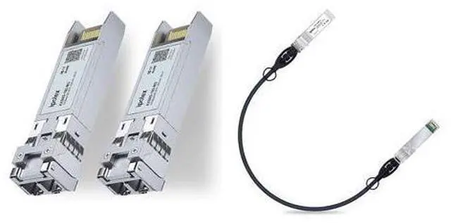 Main image of 1 Pack 10G SFP+ Twinax Cable, 0.5m and 2 Pack 10GBase-SR SFP+ Transceiver