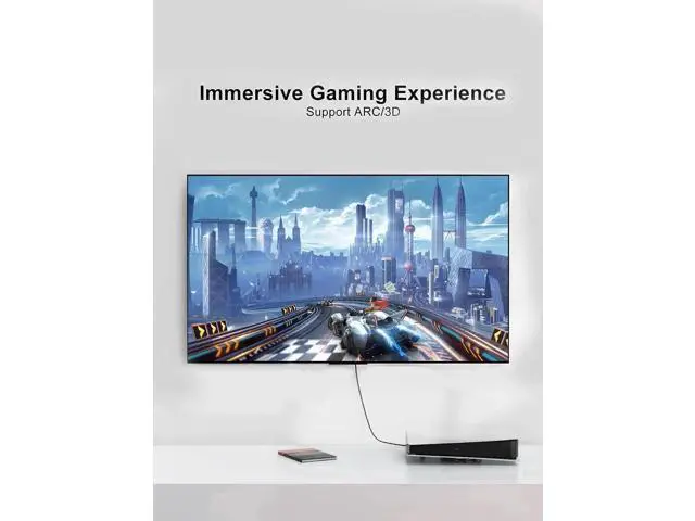 Alt view image 4 of 7 - 6FT 90 Degree Right Angle HDMI Male to Male Cable, 4K@60Hz 3D Ultra HD Cord for TV Monitor Laptop