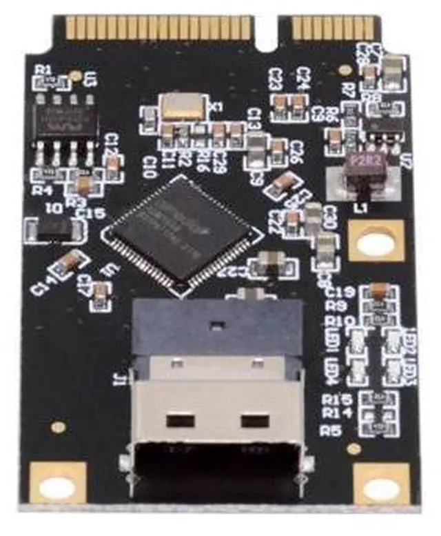 Main image of MINI PCI-E Riser Card Adapter,MINI PCI-E to Slimline SFF-8654 SATA Hard Drive Expansion Card Adapter