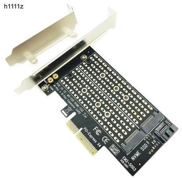 Main image of PCI Express PCIE to M2 Adapter NVME SATA M.2 SSD PCIE Adapter NVME/SATA M2 PCI E Adapter SSD M2 to SATA PCI-E Card M Key + B Key