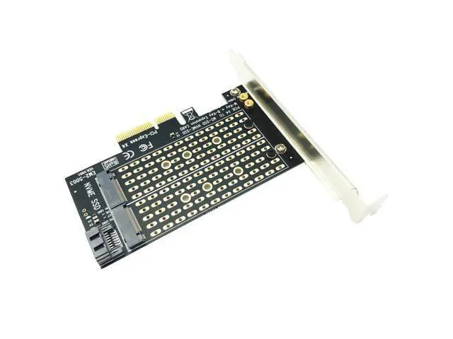 Alt view image 6 of 6 - PCI Express PCIE to M2 Adapter NVME SATA M.2 SSD PCIE Adapter NVME/SATA M2 PCI E Adapter SSD M2 to SATA PCI-E Card M Key + B Key