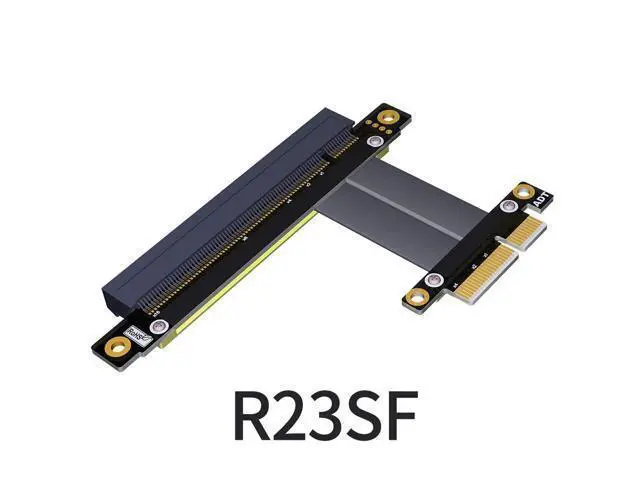 Alt view image 2 of 5 - PCI Express PCIe 3.0 x4 to x16 Extension Cable 32G/BPS PCI-E 4X 16x GTX1080Ti Graphics SSD RAID Card Extender Conversion Cable (10CM)