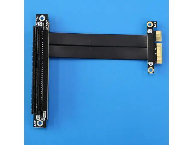 Alt view image 4 of 5 - PCI Express PCIe 3.0 x4 to x16 Extension Cable 32G/BPS PCI-E 4X 16x GTX1080Ti Graphics SSD RAID Card Extender Conversion Cable (10CM)