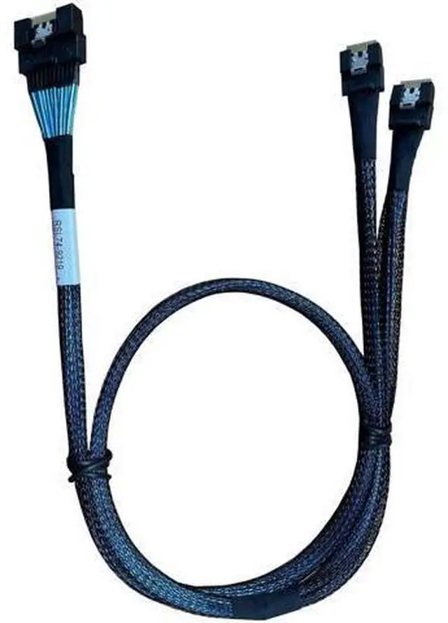 Main image of PCIe MCIO 74Pin to Dual 38Pin Splitter Cable 80CM, x8 to 2×x4 Mini Cool Edge IO Breakout Cable, SFF-TA-1016 Internal Server Storage Splitter Wire